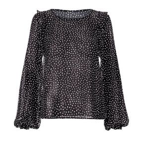 LAST PRICE DROP  NWT Sinatra Blouse Baby Dot Pattern